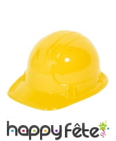 Casque jaune d'ouvrier pour enfant