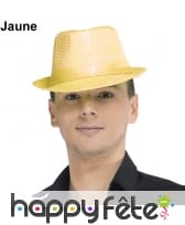 Chapeau justin fluo à sequins, image 2