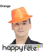 Chapeau justin fluo à sequins, image 3
