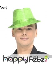 Chapeau justin fluo à sequins, image 4