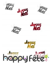 Confettis Joyeux Noël de 2,5cm