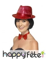 Chapeau justin rouge à sequins
