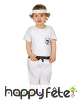 Costume kimono ceinture noire pour bébé