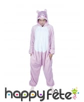 Combinaison kawaï de cochon rose pour adulte