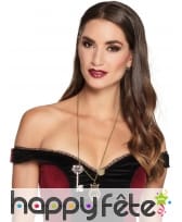 Collier long divers pendentifs Steampunk