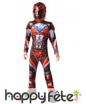 Costume luxe de Power Rangers rouge pour enfant, image 1