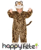 Combinaison léopard effet peluche pour enfant