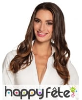 Collier marin avec gouvernail bleu pour femme