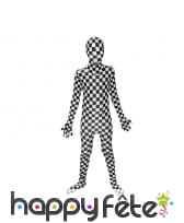 Combinaison Morphsuit à damier pour enfant