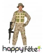 Combinaison militaire camouflage pour homme