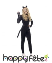 Costume moulant de chat en velour pour ado, image 1