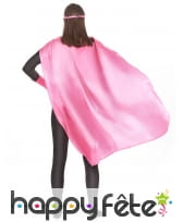 Cape, manchettes et masque rose pour homme, image 2