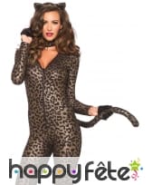 Combinaison moulante imprimé léopard, image 1