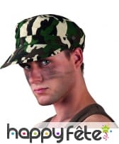 Casquette militaire motif camouflage