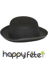 Chapeau melon noir pour adulte