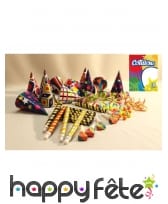 Cotillons multicolores pour 10 personnes, image 1