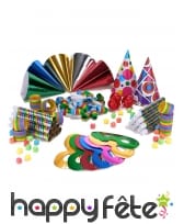 Cotillons multicolores pour 10 personnes