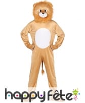Combinaison mascotte roi de la jungle pour adulte