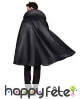 Cape noire avec col rouge pour adulte, image 2