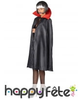 Cape noire avec col rouge pour adulte, image 4