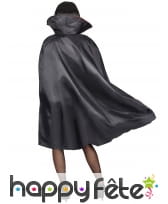 Cape noire avec col rouge pour adulte, image 5
