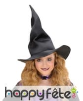 Chapeau noir de sorcière pour enfant, modelable