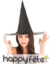 Chapeau noir de sorcière traditionnel, image 1