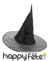 Chapeau noir de sorcière traditionnel