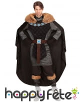 Costume noir de prince médiéval