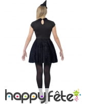 Costume noir de sorcière à paillettes pour ado, image 1
