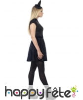 Costume noir de sorcière à paillettes pour ado, image 2