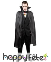 Cape noire en nylon adulte