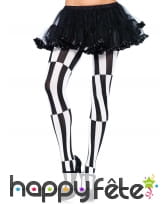 Collants noirs et blancs illusion d'optique