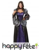 Costume noir et violet de femme vampire