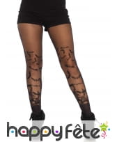 Collants noirs vol de chauve-souris