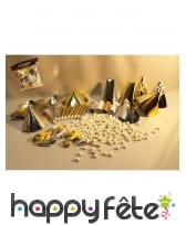 Cotillons or argent luxe pour 10 personnes, image 1