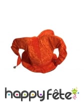 Chapeau orange de fou du roi