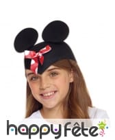 Chapeau oreilles de Madame souris pour enfant
