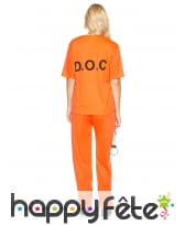 Combinaison orange de femme prisonnier, image 3