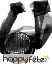 Coiffe orientale noir à paillettes