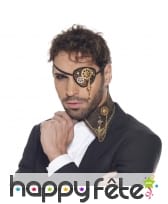 Cache oeil steampunk décoré