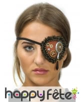 Cache oeil Steampunk et dentelles