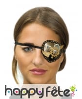 Cache oeil Steampunk or noir