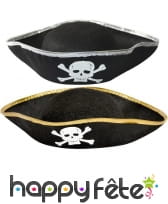 Chapeau pirate avec tête de mort, image 1