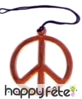 Collier peace and love géant