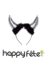 Cornes pailletées avec froufrous, image 2