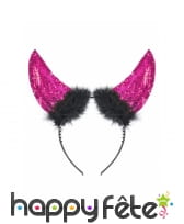 Cornes pailletées avec froufrous, image 3