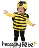 Costume petite abeille jaune et noire pour bébé