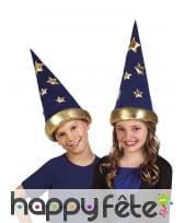 Chapeau pointu de magicien pour enfant