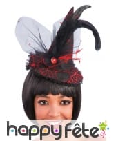 Chapeau pointu de sorcière avec voilage, image 1